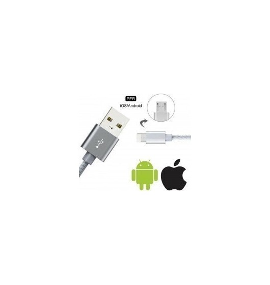 2in1-Beleuchtung 8-poliges Micro-USB-Ladekabel 1Mt-Smartphone-Anschlüsse