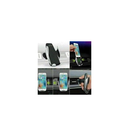 1x Qi Wireless Charging Auto Air Vent Smartphone Halter Ladegerät