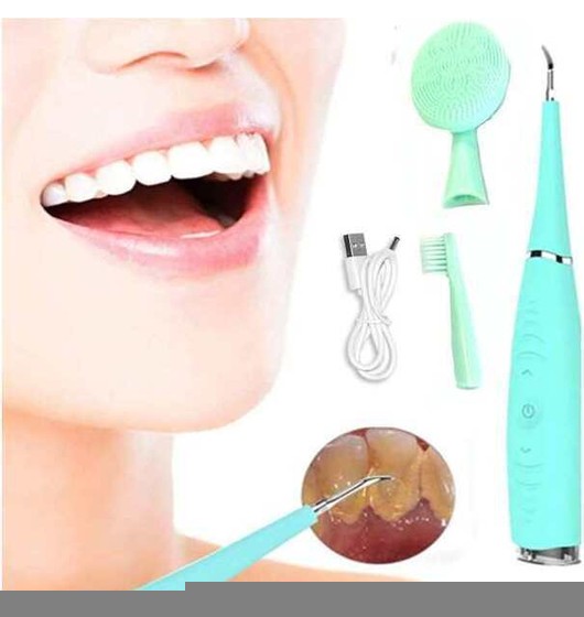 Elektrische Zahnaufhellung Zahnstein Plaque Vibrationszunge Zahnbürstenreiniger
