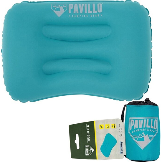 Pavillo beflocktes aufblasbares Reisekissen für Camping am Meer 47 x 31 x 15 cm